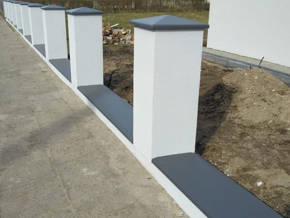 Nakrywka betonowa płaska, ogrodzenie, czapa, daszek - PRODUCENT
