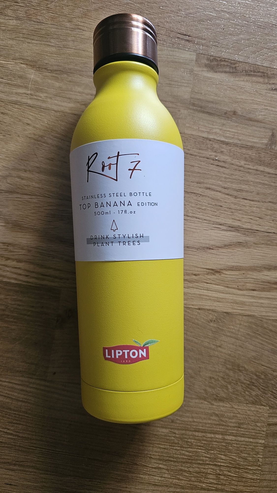 Nowa butelka termiczna root7 żółta 500 ml
