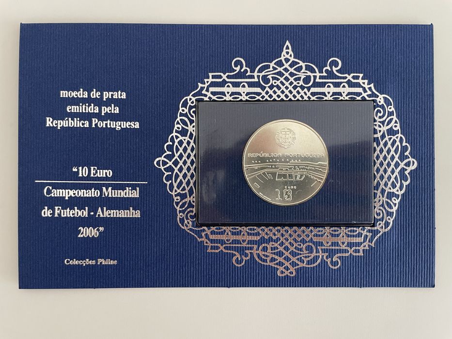 Moeda 10 euros Campeonato Mundial de Futebol - Alemanha - Prata