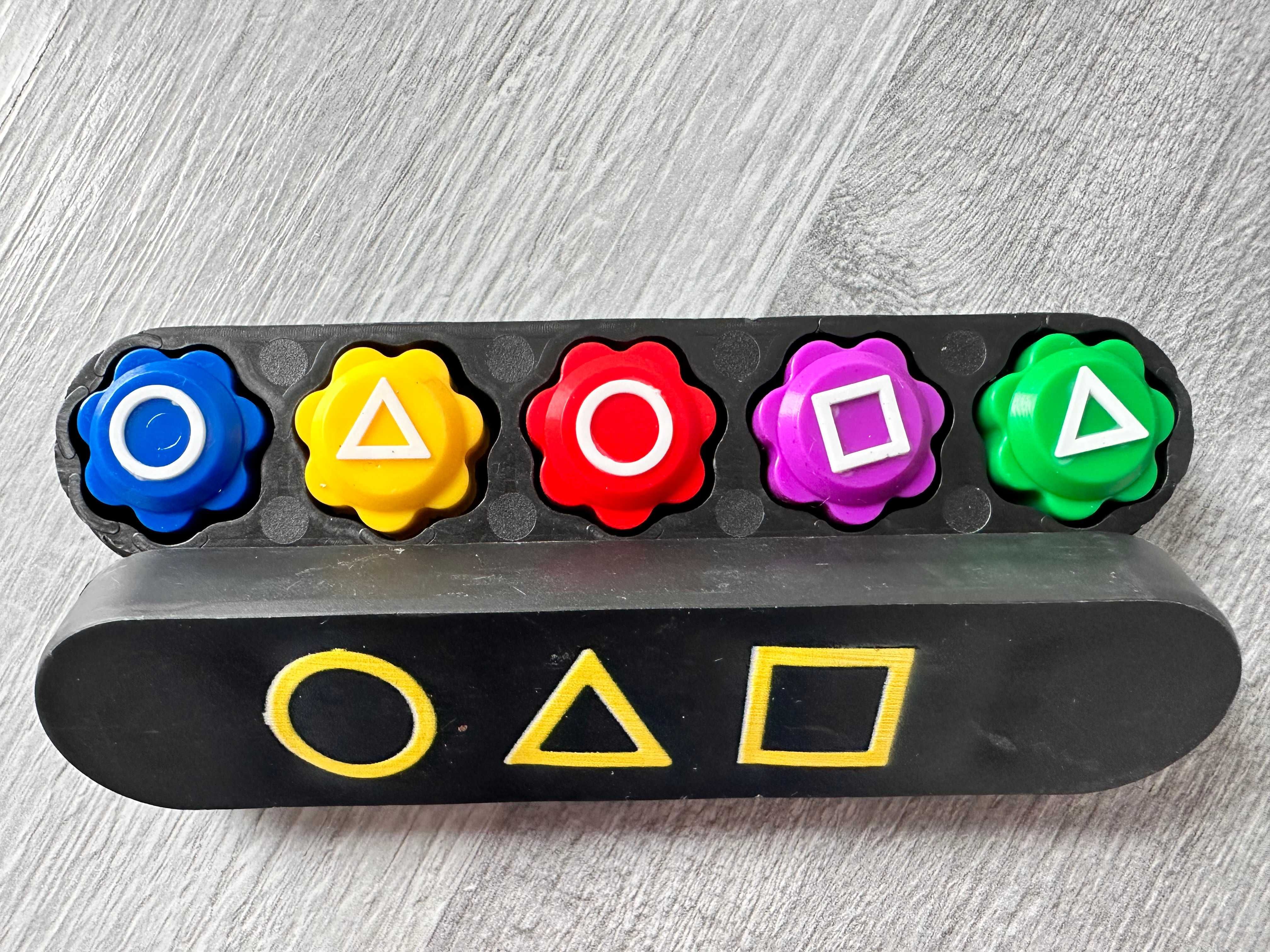 2x Kości do gry Gongi Gonggi Squid Game z pudełkiem kostki gra zręczno