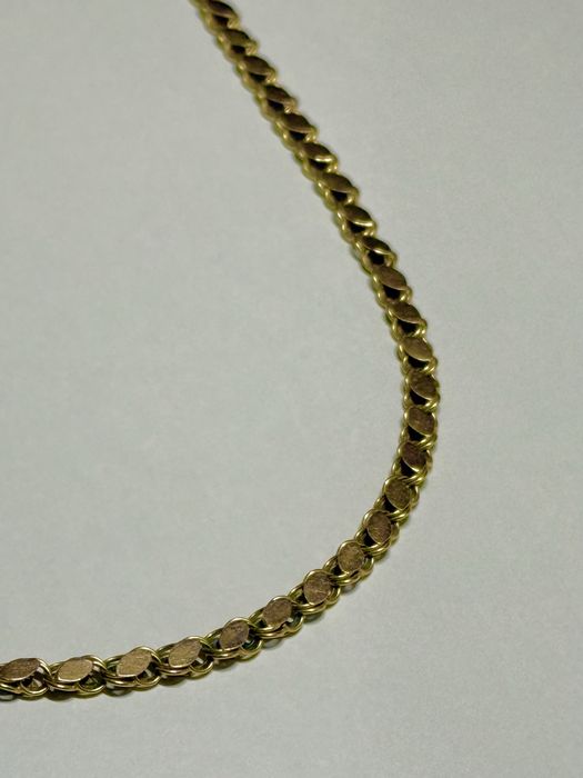 Złoty łańcuszek, 14k pr.585, waga 7.61g, dł. 45cm, szer. 4mm