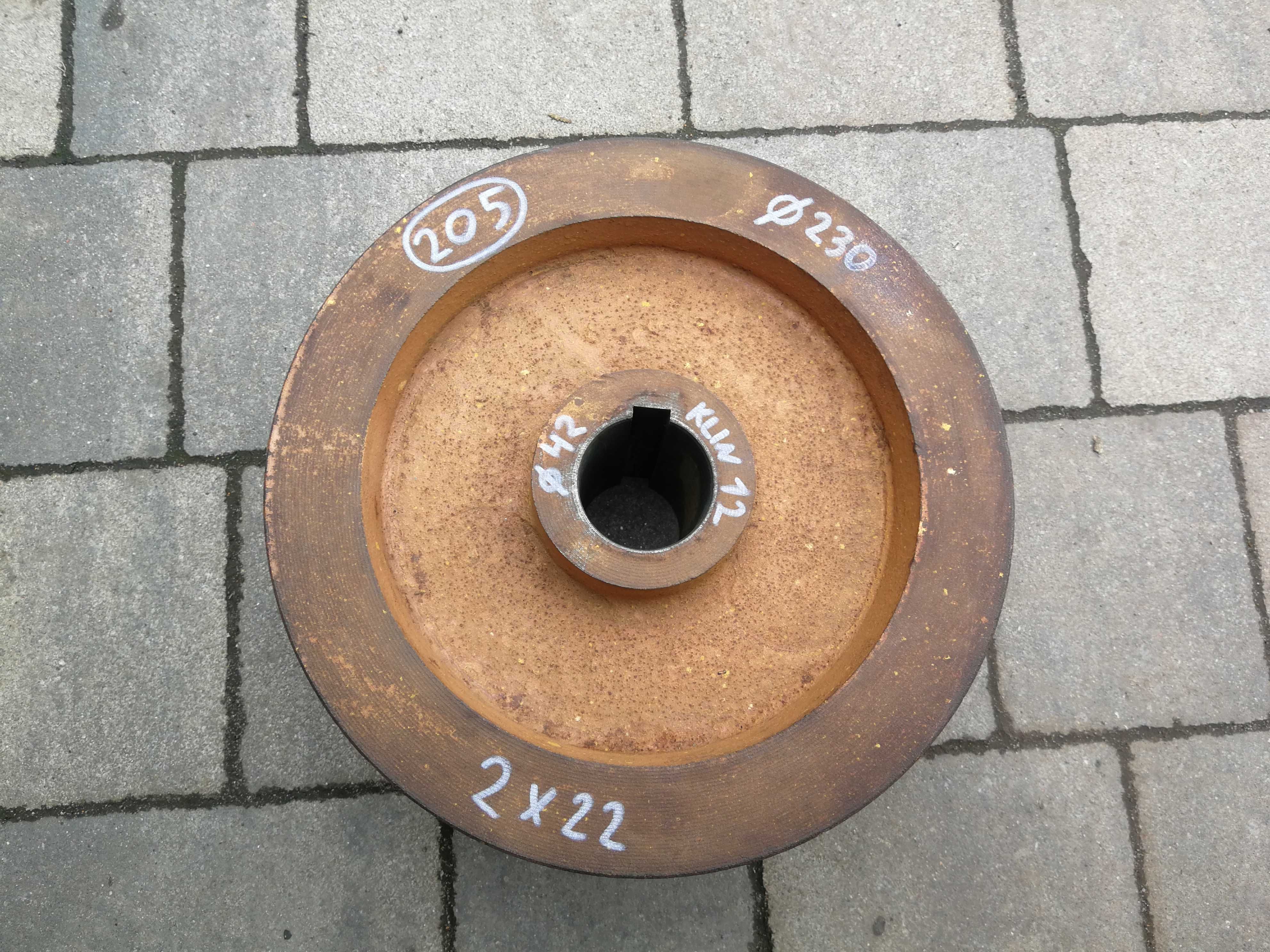 Koło pasowe 230mm pas HC 2x22mm