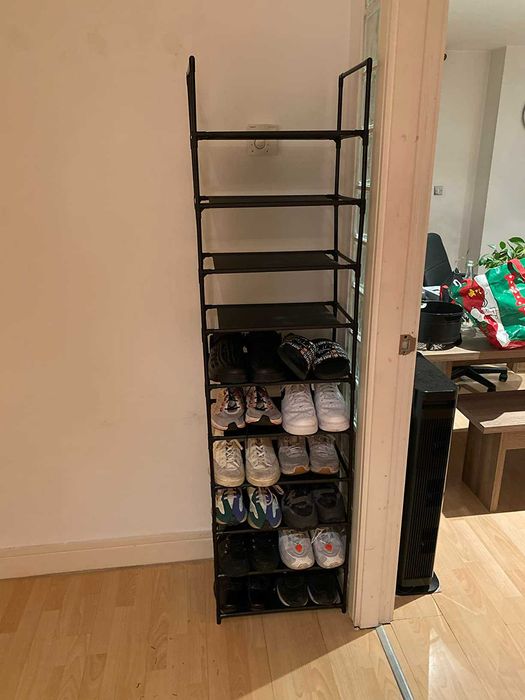 Przechowywanie dom 10 poziomów na pudełka wysokie szary