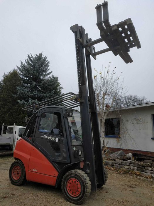Linde H40 H45 H50 Gaz 4000kg Wózek widłowy UDT faktura paleciak 240cm