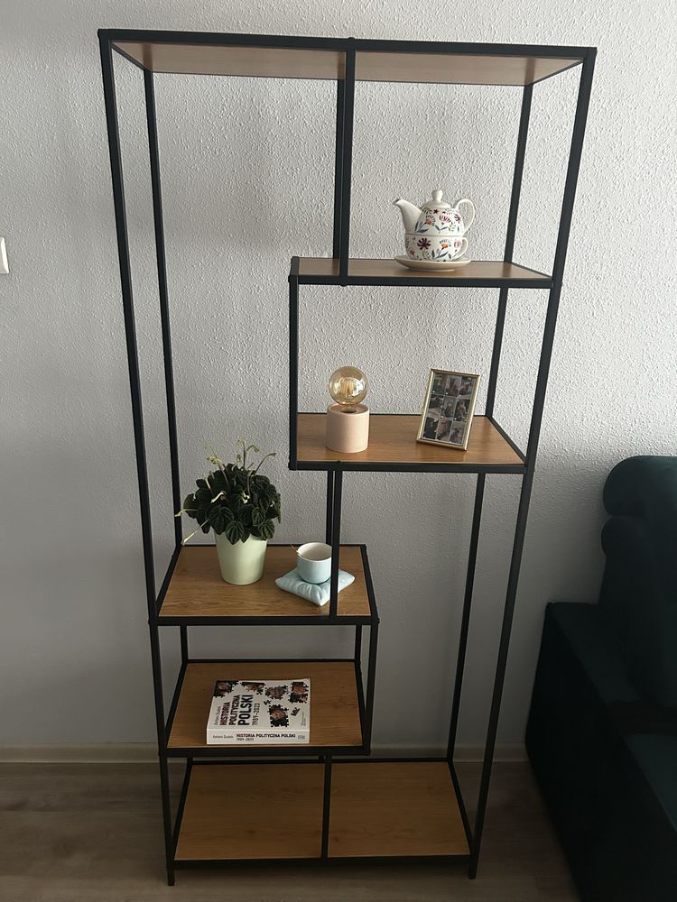 JAK NOWY Regał wysoki EXITIO w stylu Loft AGATA MEBLE