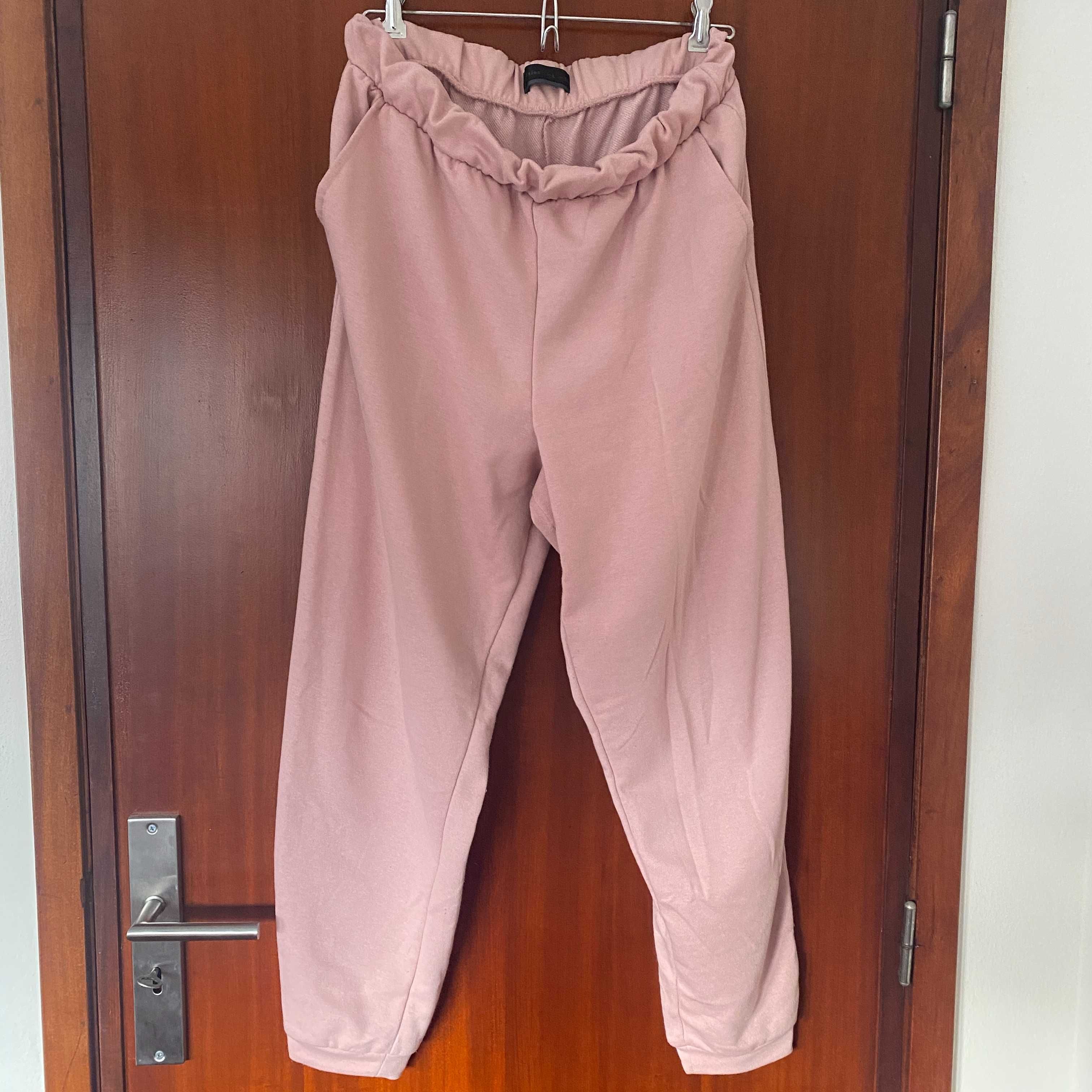 Conjunto de Moletom Básica Rosa