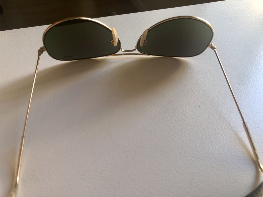 Óculos de sol Ray Ban 6214 | aviator large metal | dourado e verde