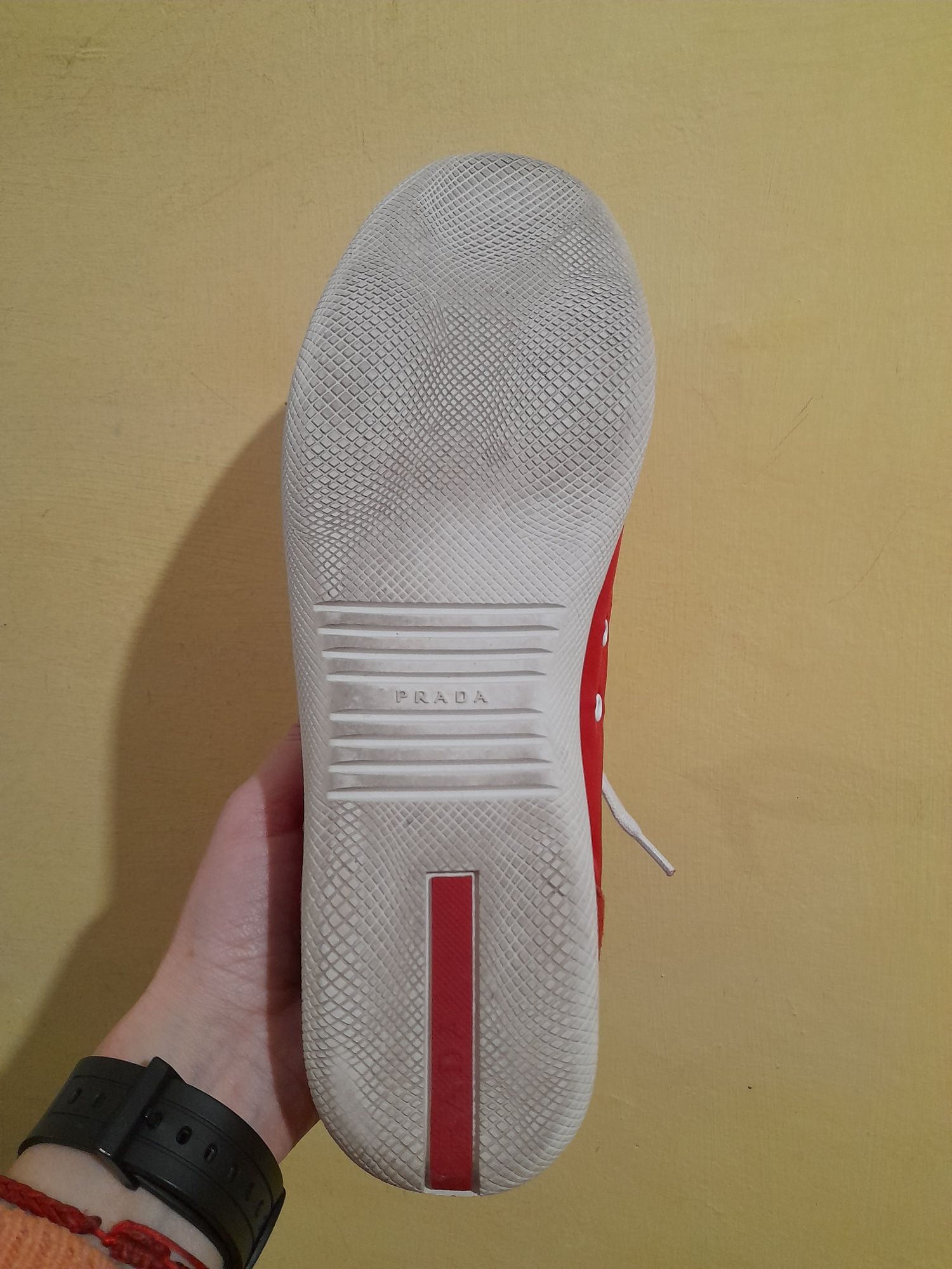 Prada Sport Red чоловічі кросівки оригінал