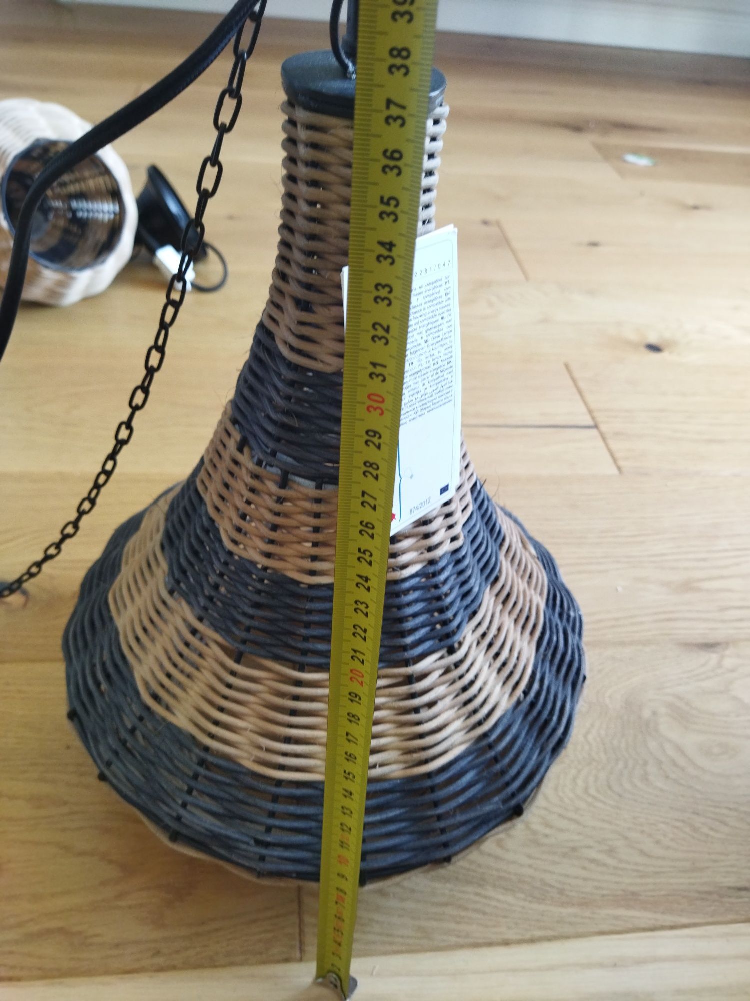 Lampa industrialna Zara Home wiklina