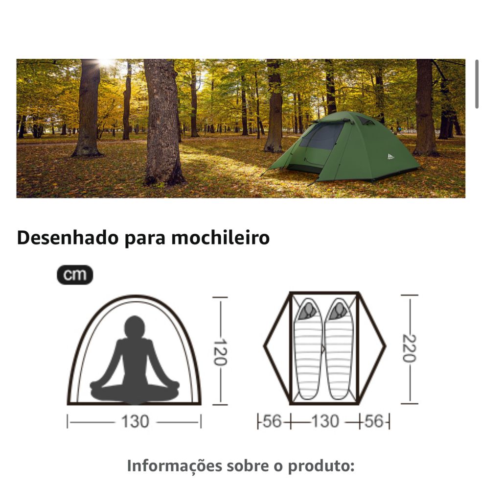 Tenda para 2 pessoas