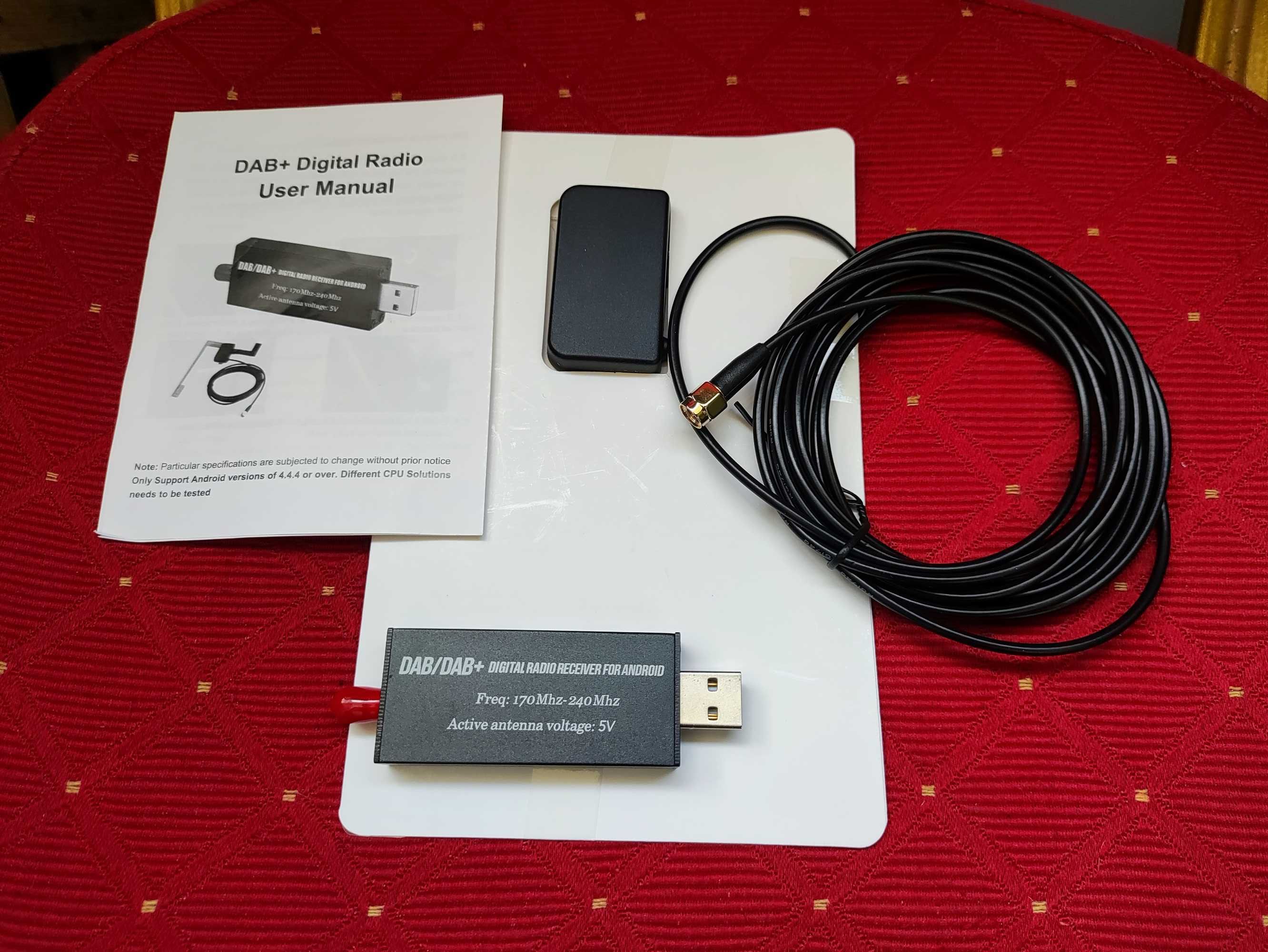Tuner DAB+ DAB Adapter Do Radia Cyfrowe Android USB SMA odbiornik