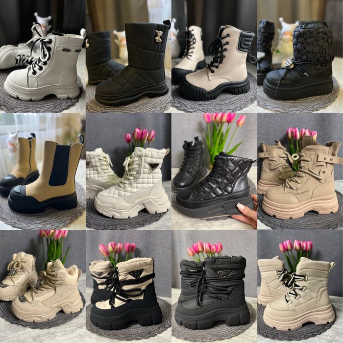 зимові  черевики для дівчинки  чобітки / ботинки зимние для девочки