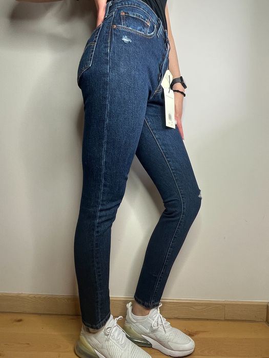 Nowe granatowe kultowe spodnie jeansowe Levi’s 501 Original W26L30