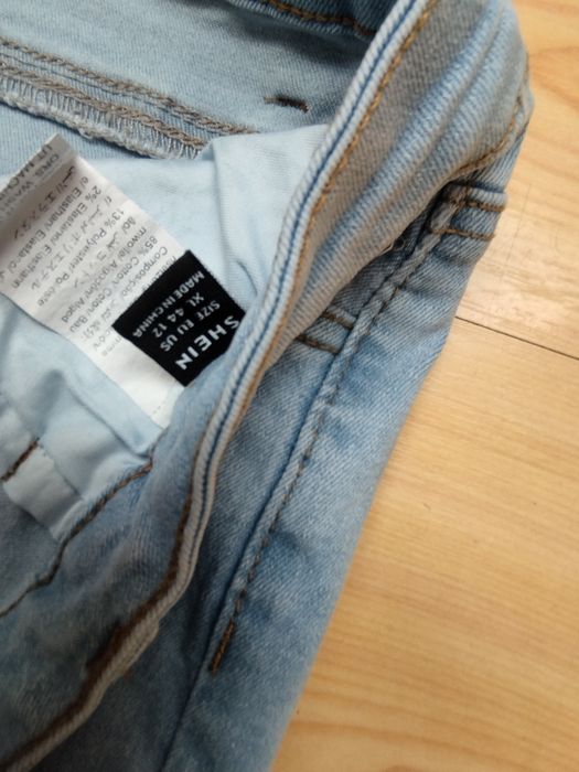 Shein jasne jeansy XL
