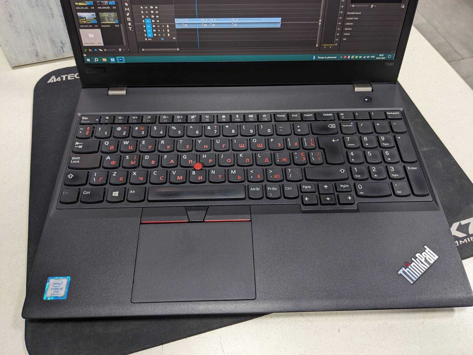 Потужний Ноутбук Lenovo ThinkPad T580- 4 ядра \ IPS-FHD