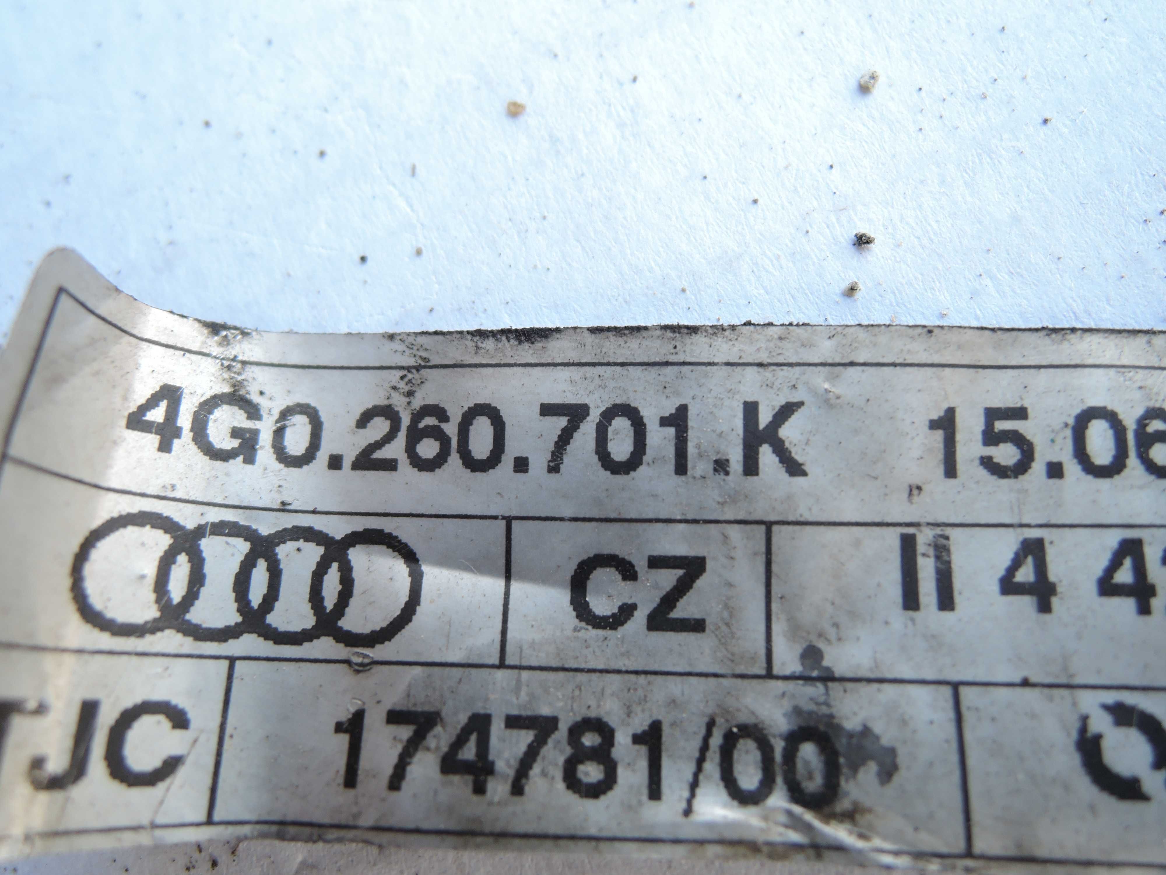 A6 C7 A7 Przewód Klimatyzacji 3.0 TFSI 4G0.260.701K