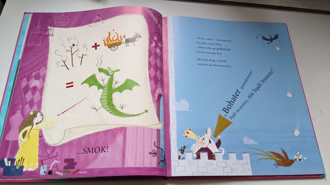 Książka dla dzieci - "Księżniczka Jula, Smok i Rycerze Niedorajdy" i