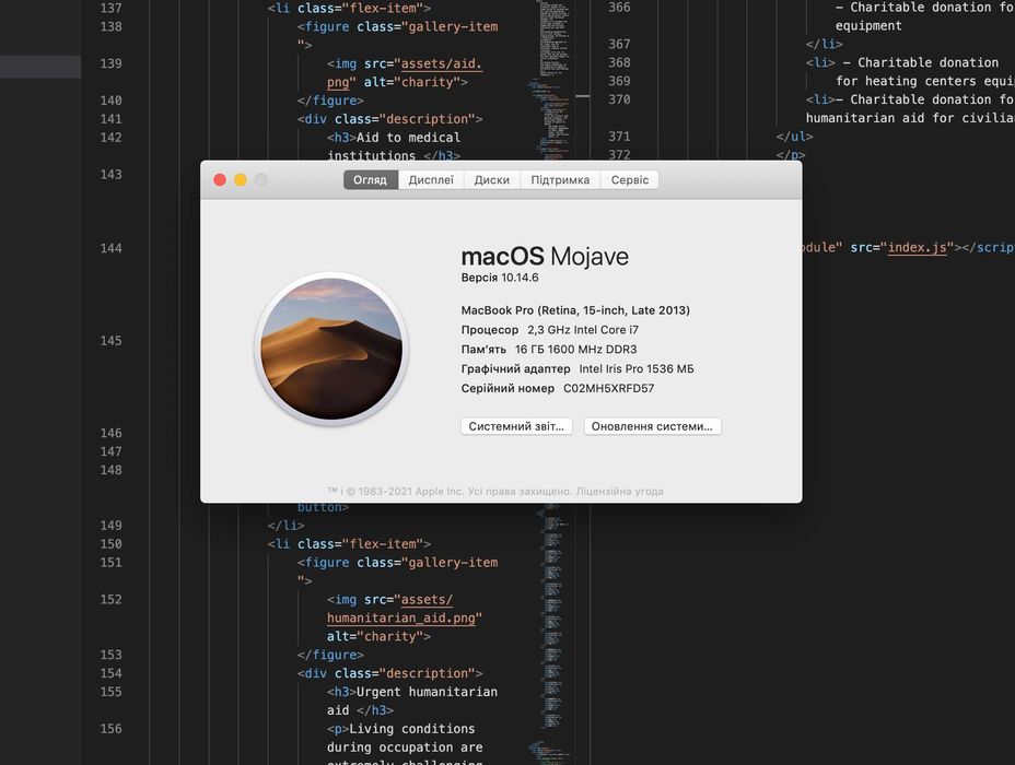 Macbook Pro Retina 15' Late 2013 A1398
