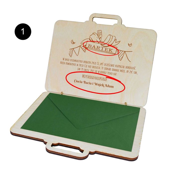 Pudełko na 18. urodziny z grafiką na pieniądze – Idealny prezent!