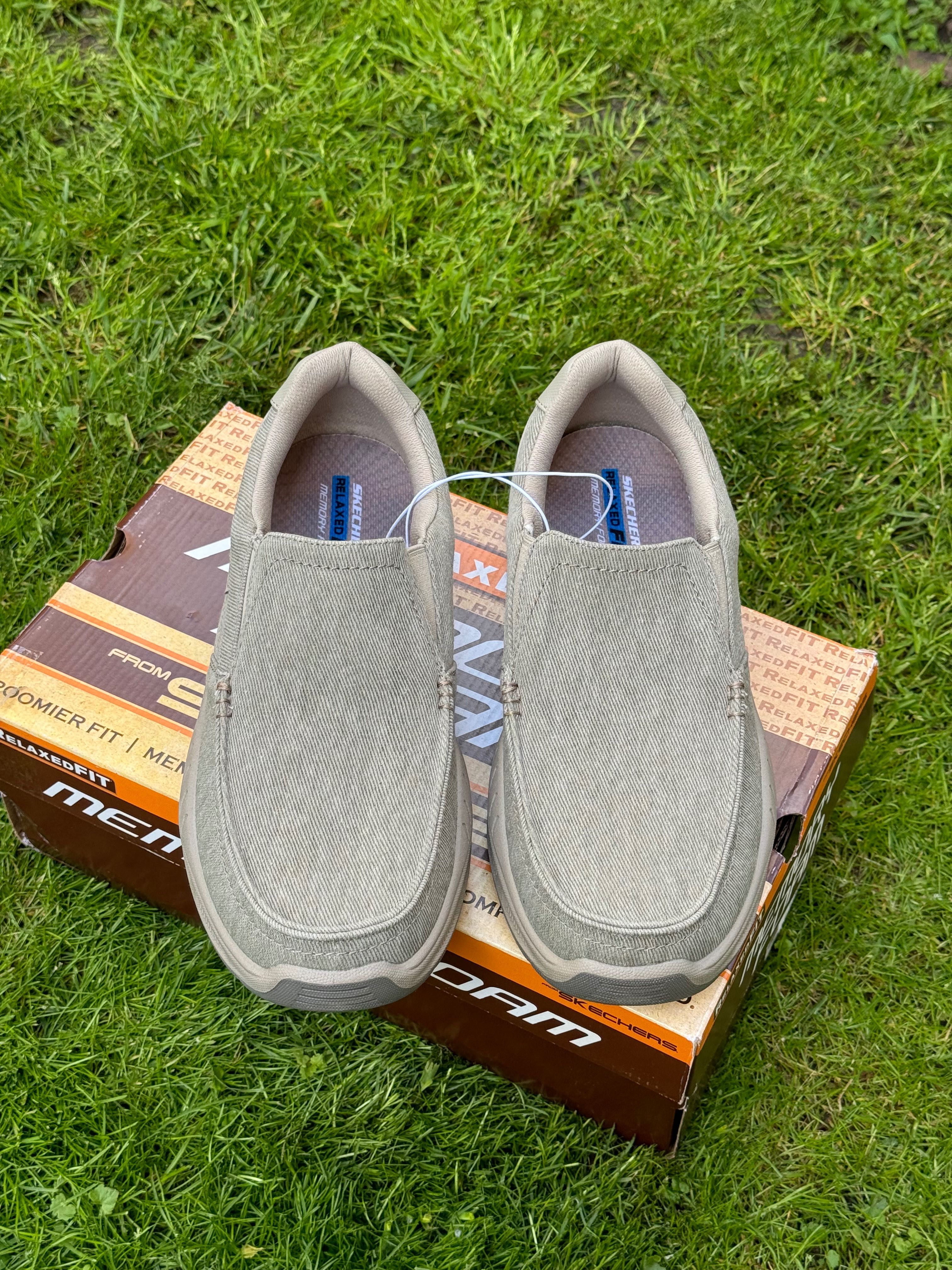 Чоловічі текстильні мокасини Skechers Relaxed Fit - 44 розмір