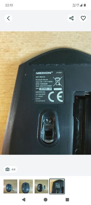 Nowa myszka bezprzewodowa MEDION MD 85014
