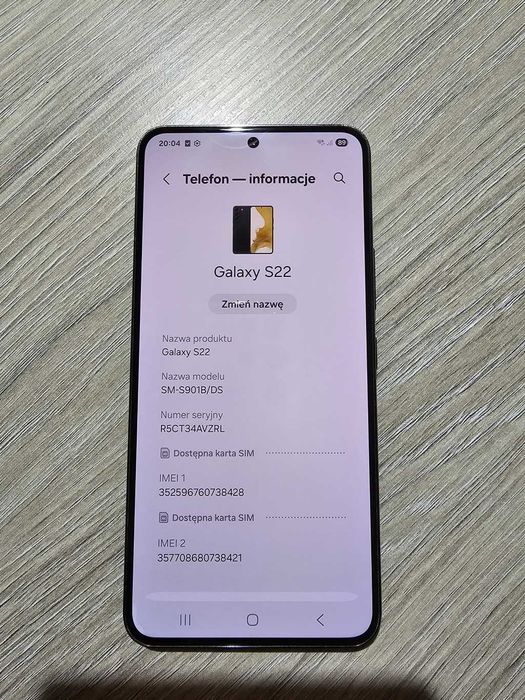 Samsung Galaxy S22 256GB Dual SIM Czarny – Stan techniczny BDB