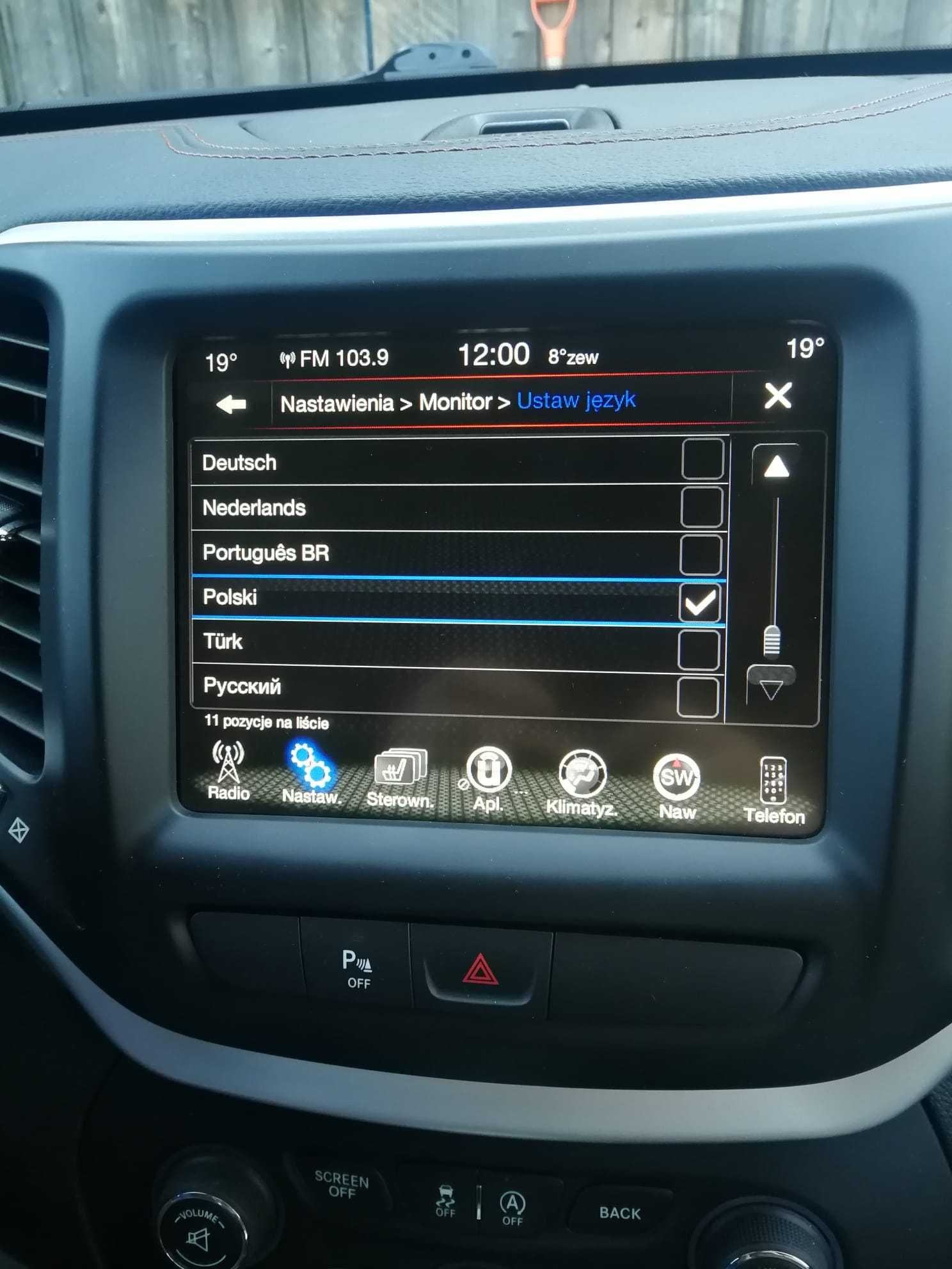 Polskie menu język KAMERA Audi Suzuki Seat Porsche