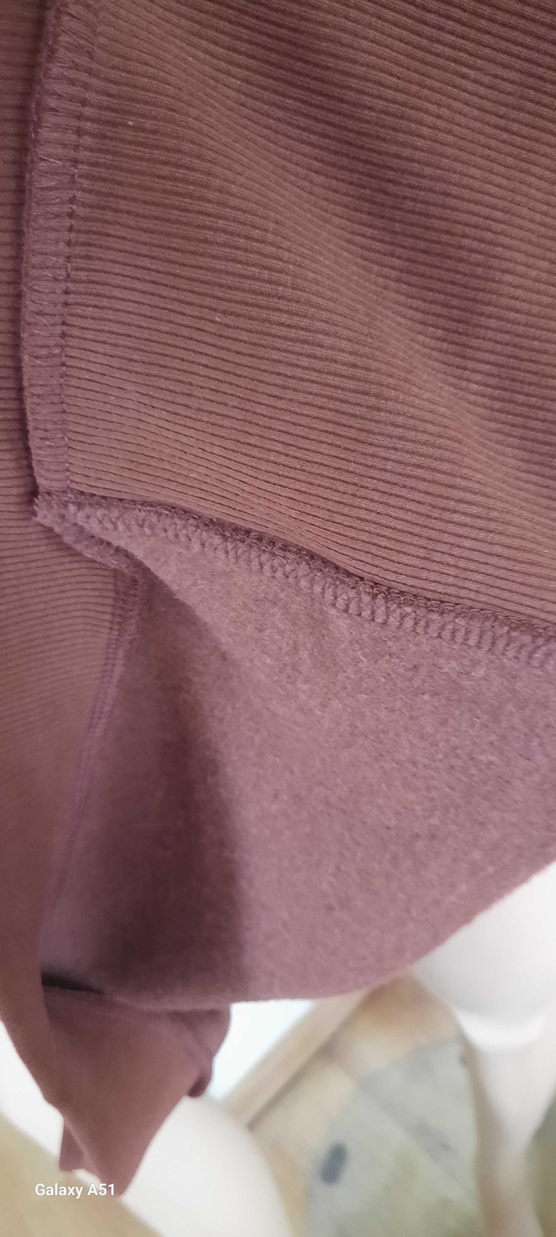 Bluza oversize rozcięcia po bokach kaptur