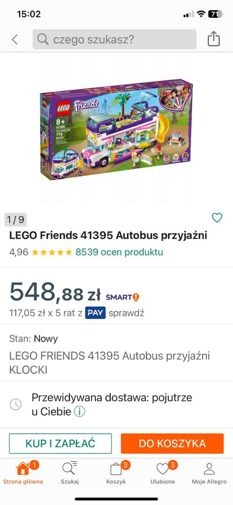 LEGO Friends 41395 Autobus przyjaźni, camper
