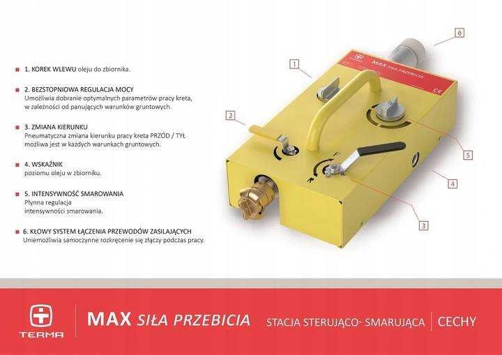 Maszyna do przecisków TERMA MAX K55S (zestaw) kret bijak