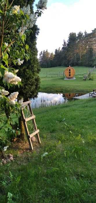 Domek nad jeziorem z balią i jakuzzi !!!