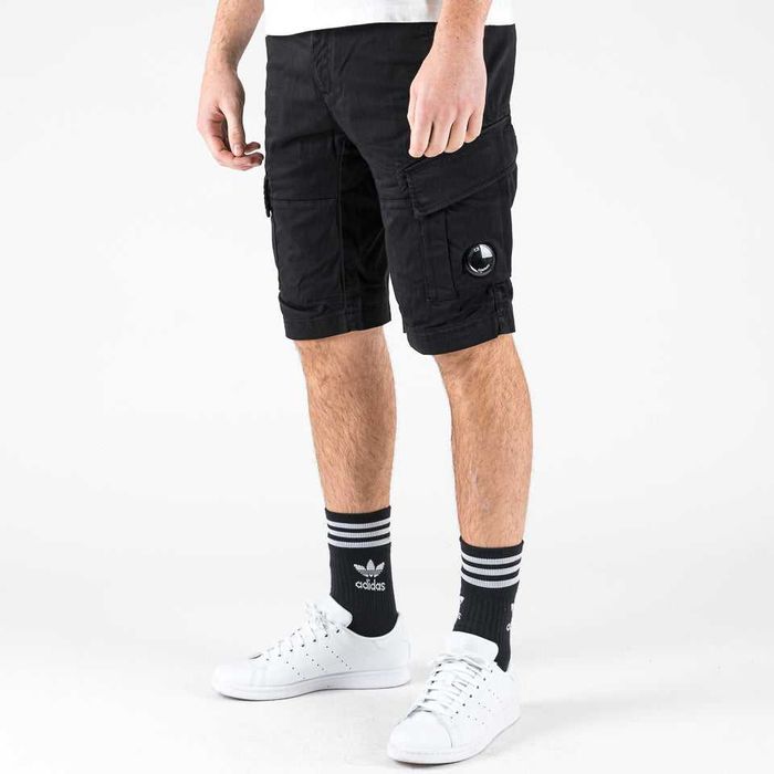 Шорти C.P. Company Stretch Sateen Cargo Shorts Black