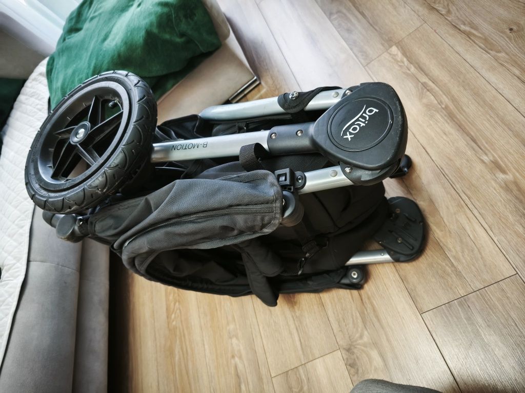 Wózek spacerówka trójkołowy britax b-motion z gondolą