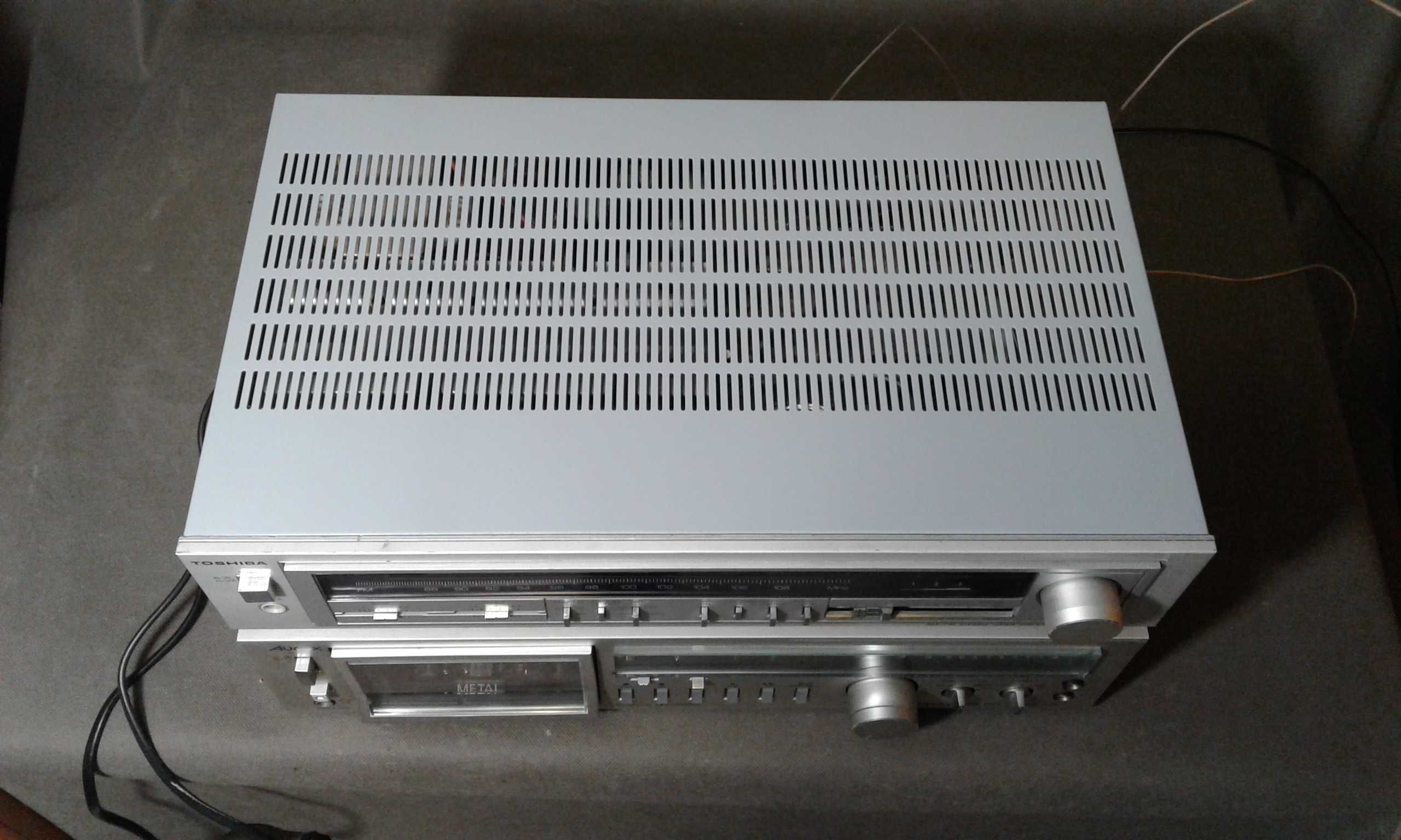 TOSHIBA ,AUREX amplituner,deck stereo vintage