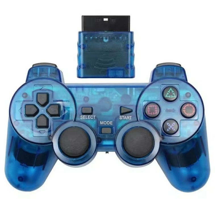 Pad Kontroler PS2 Niebieski Nowy Bezprzewodowy Wysyłka OLX Gwarancja