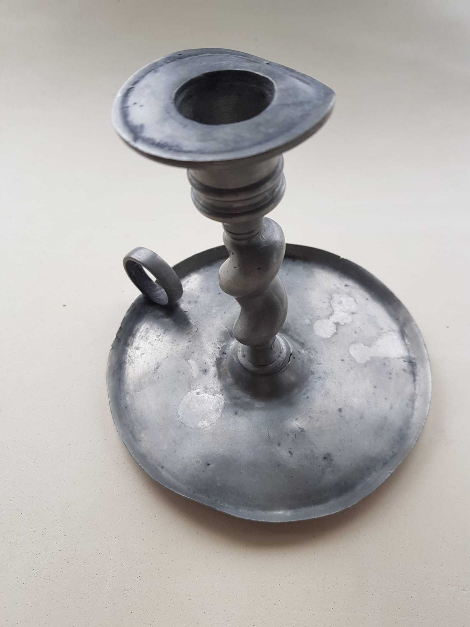 Par de Castiçais Vintage - Estanho Puro 95%