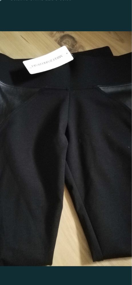 Okazja , Legginsy Mielczarkowski s/m (eco skóra )modelujące