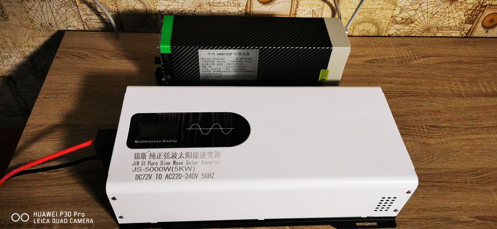 Инвертор 5000WЧистый синус 4кг 850 грамм Houli 72V-220V електроску