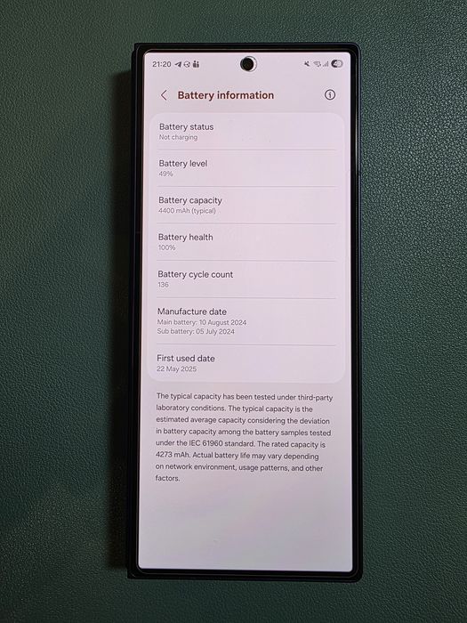 [Como novo! 6 Meses!] Samsung Galaxy Fold 6 512GB Azul Navy