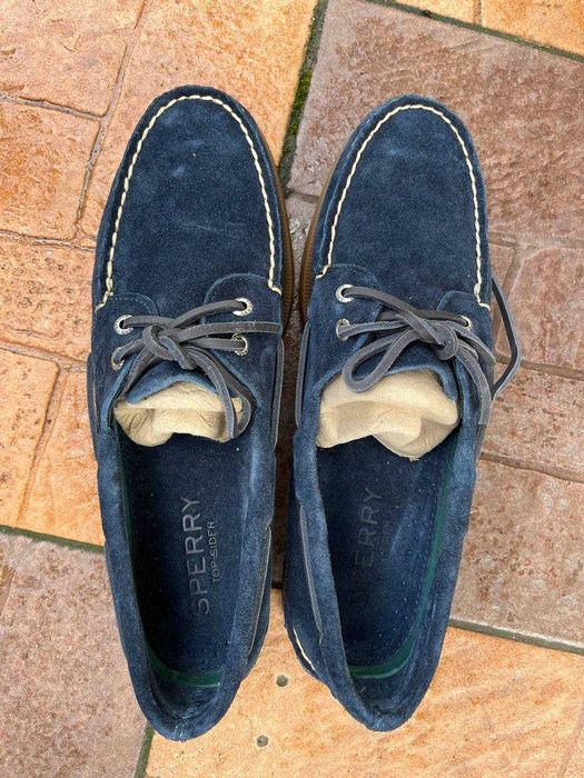 Топсайдери (мокасини) Sperry Top-Sider A/O 2 Eye Suede Navy 44 розмір
