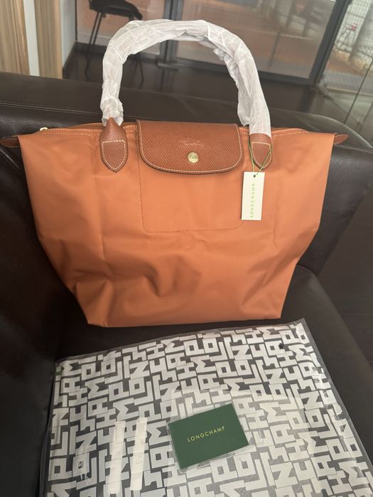 Bolsa Longchamp cor caramelo