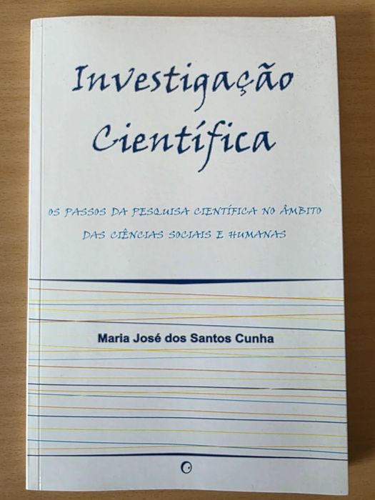 Livro "Investigação Científica" de Maria José dos Santos Cunha
