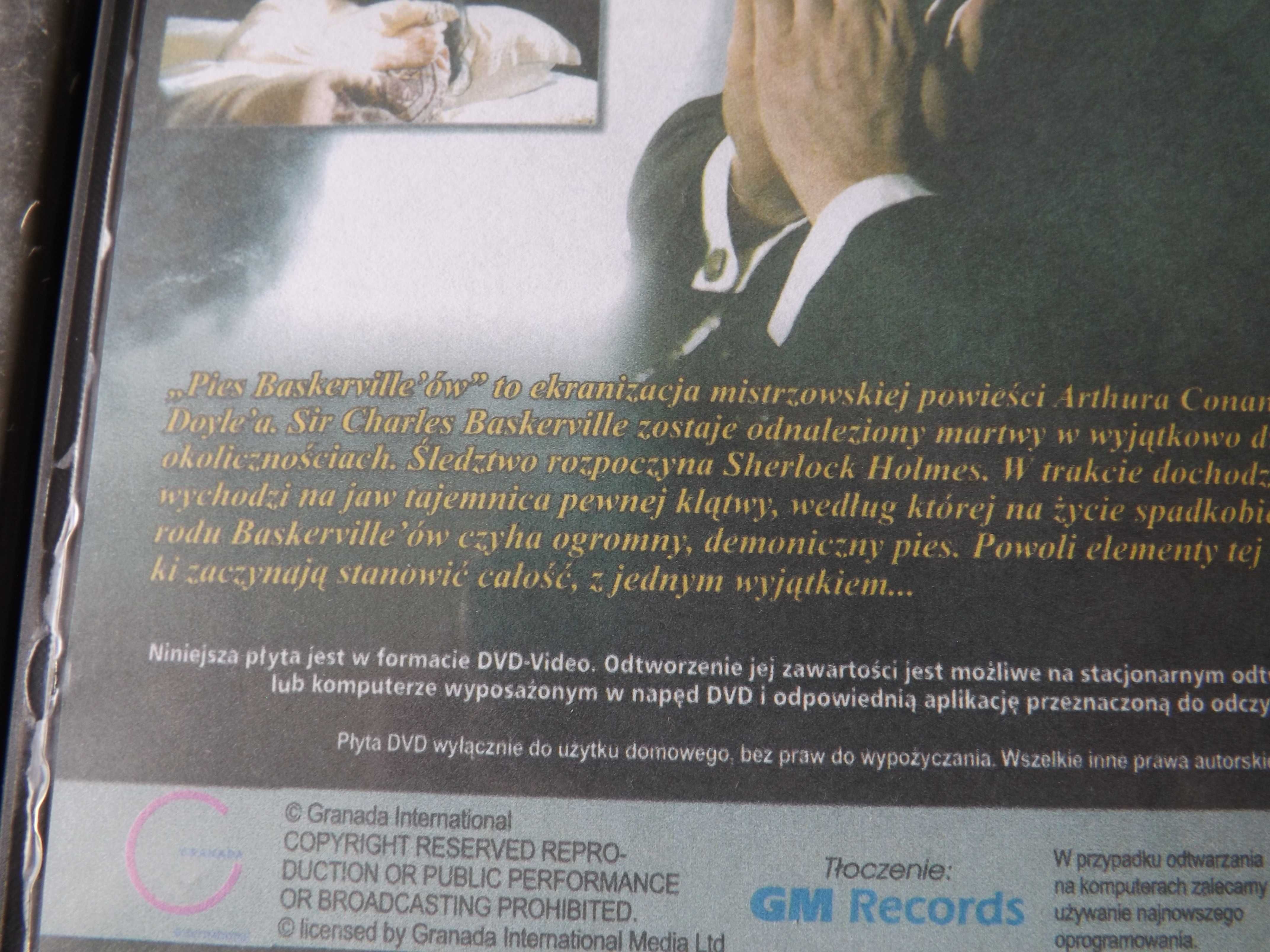 Pies Baskervilleów Traktat morski Sherlock Holmes film dvd
