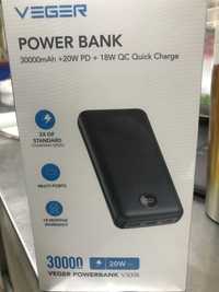 Продам Павербанк Power Bank Veger V3008 L30 30000 mAh черный