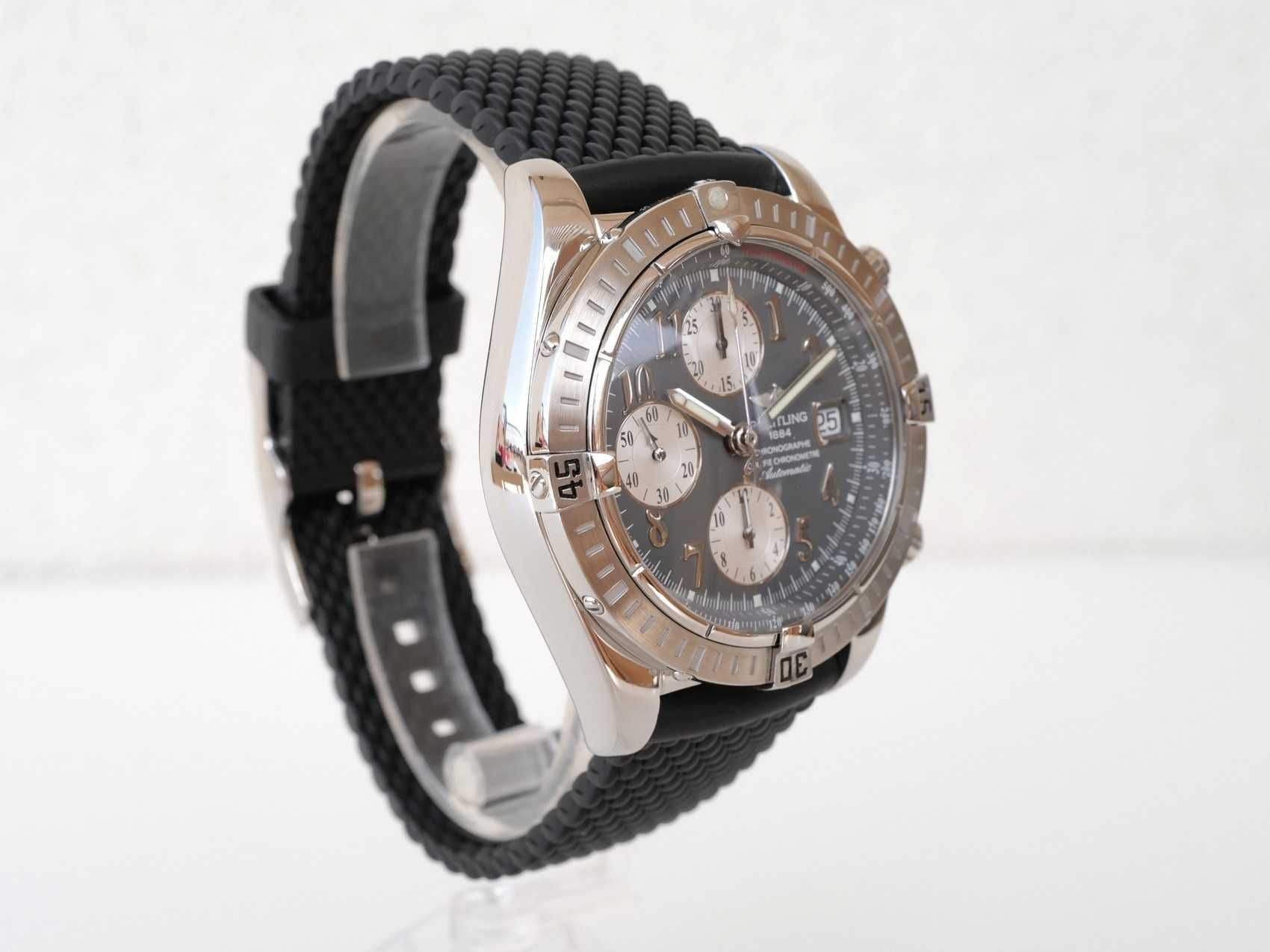 Breitling Chronomat Evolution Chronograph 44 Grey Panda Dial