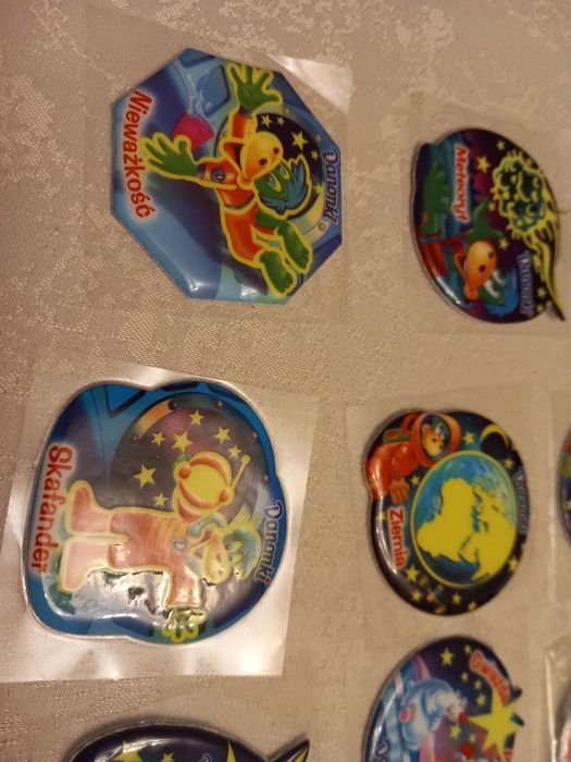 Magnesy na lodówkę dino droga mleczna danonki w kosmosie