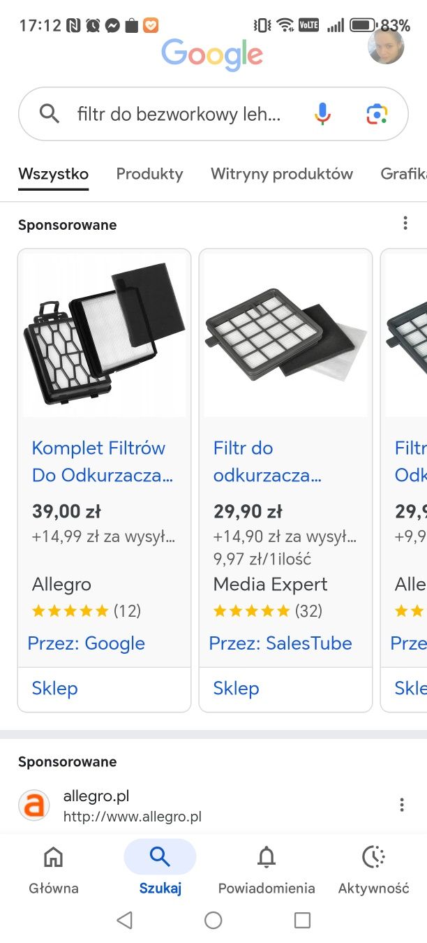 Odkurzacz cyklonowy bezworkowy