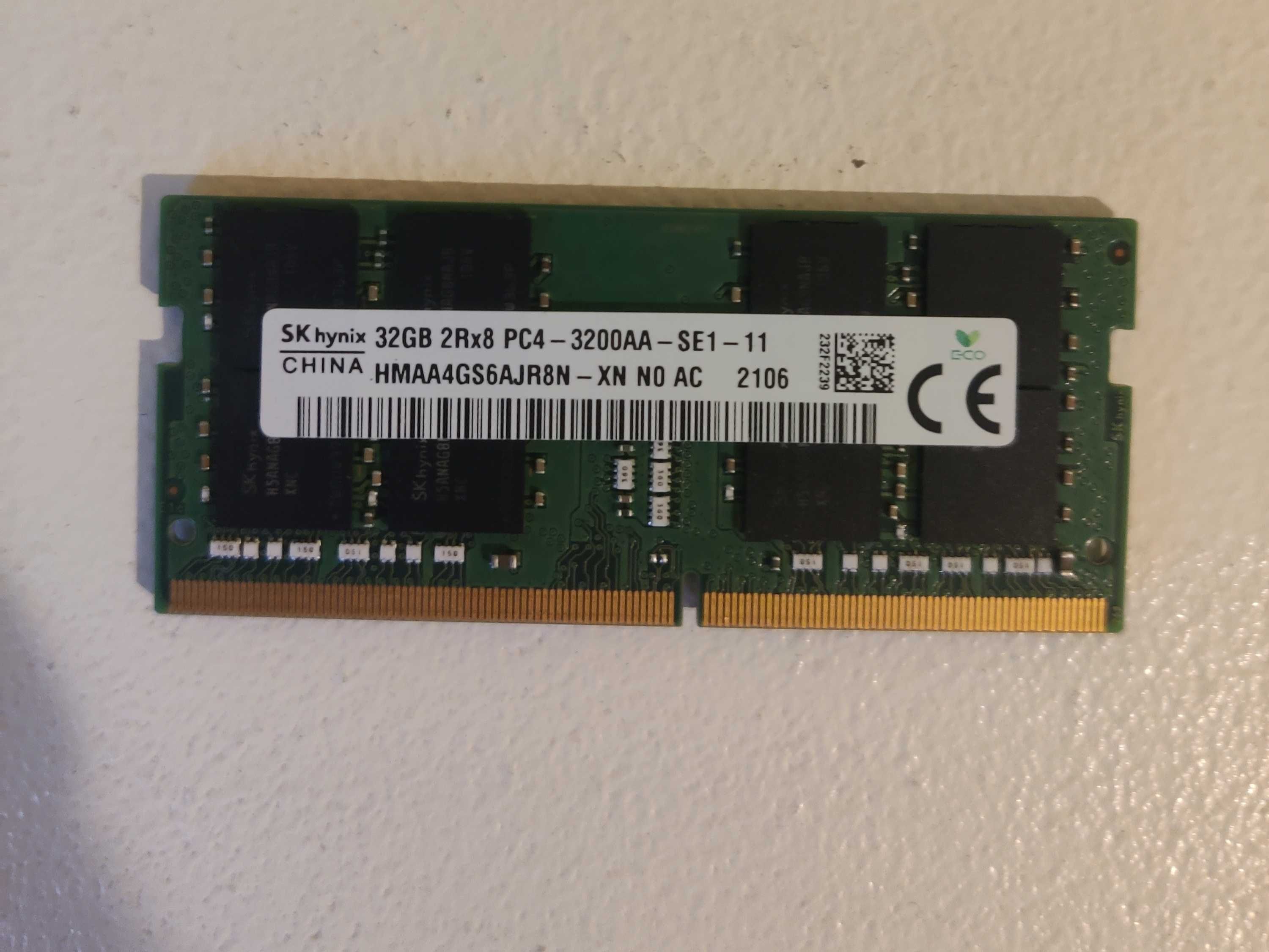 Pamięć RAM 16 i 32gb SODIMM do laptopa ddr4