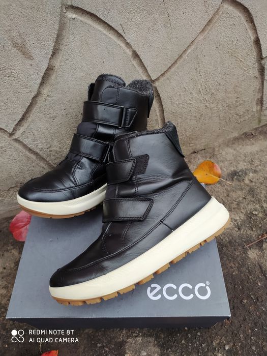 Ecco 39 ботинки на дівчинку зимові сапоги теплі чоботи черевики ессо