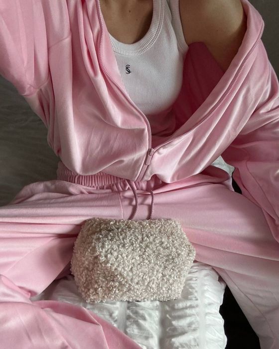 Спортивный костюм женский худи штаны топ велюровый зипка zara el milas